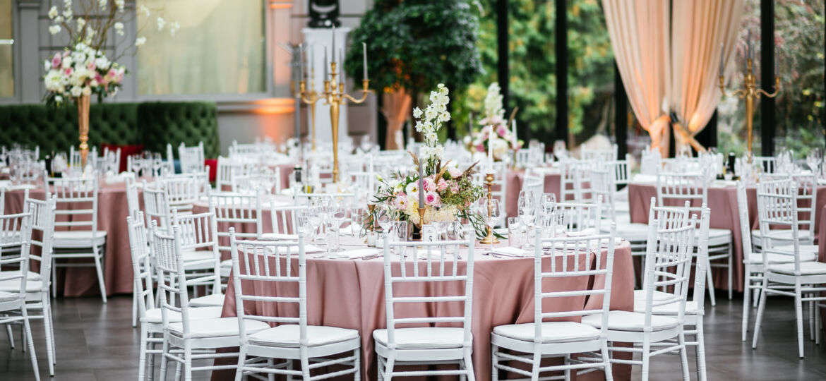 Luxury wedding reception