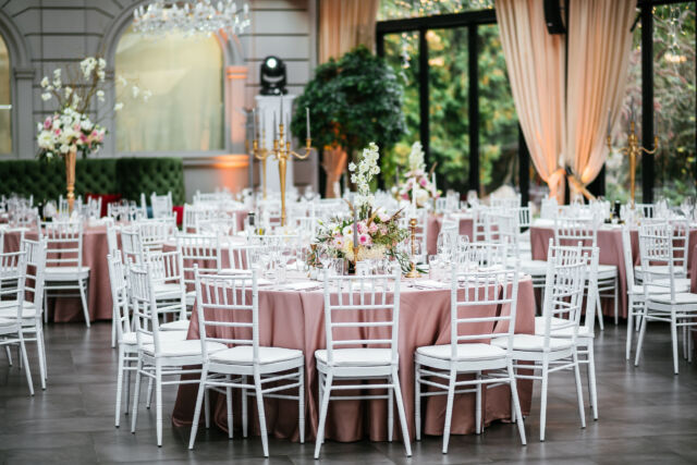 Luxury wedding reception