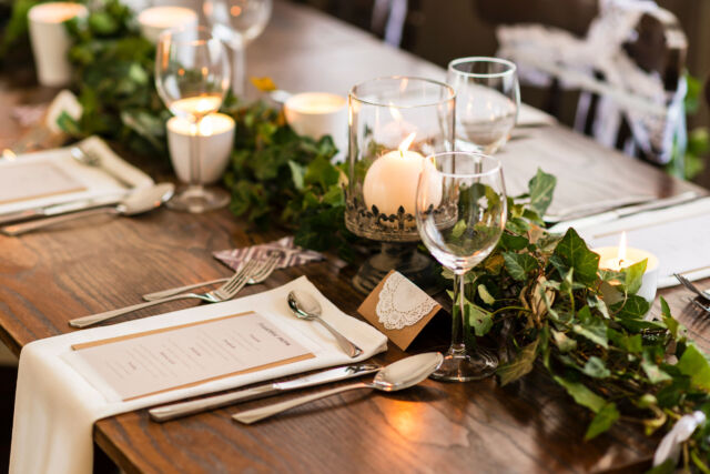 wedding table setting